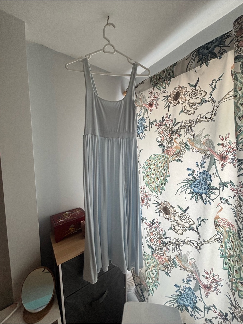 Aritzia Pale Blue Sleeveless Midi Dress